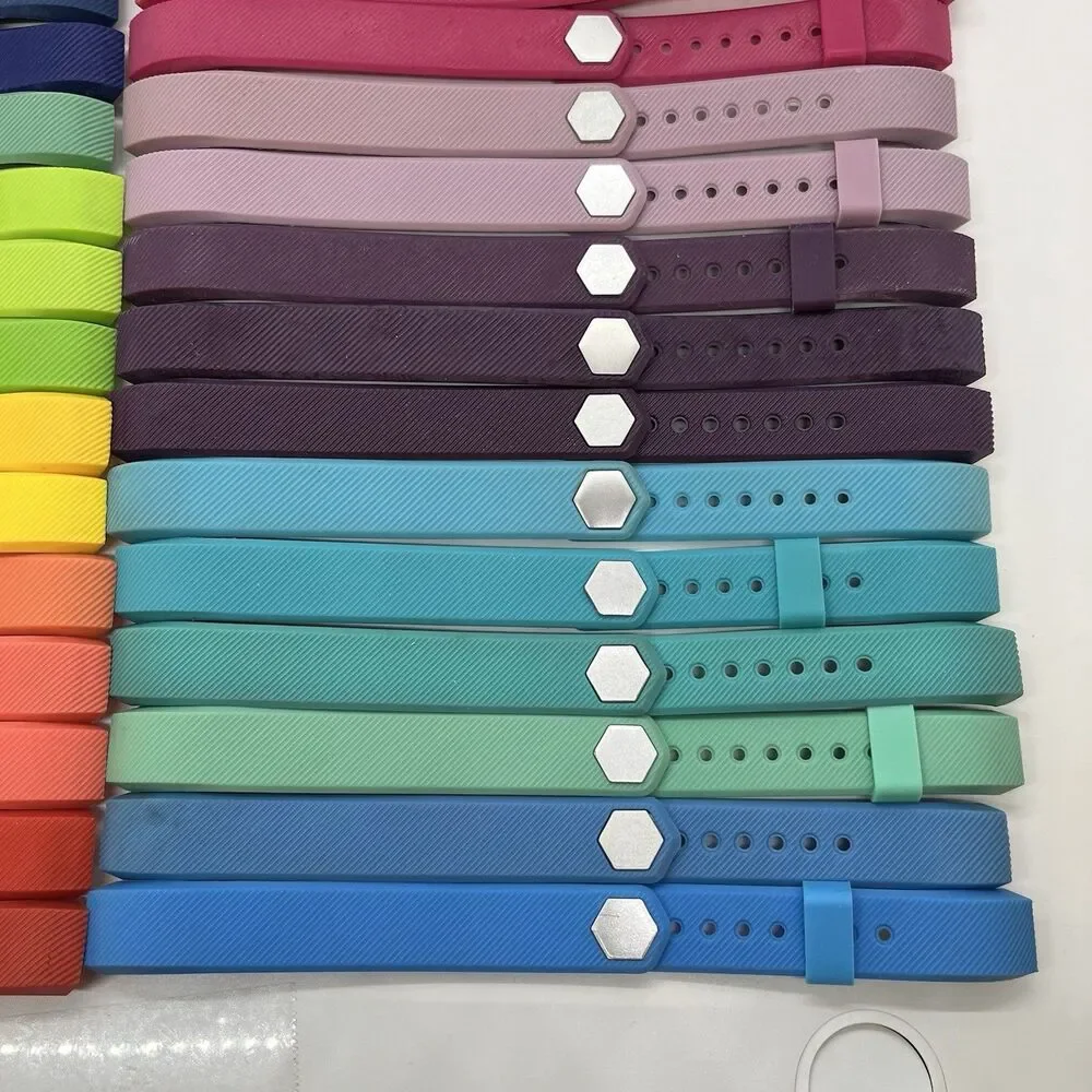Huge Lot Of 45 Fitbit Alta Replacement Bands Size Small Silicone